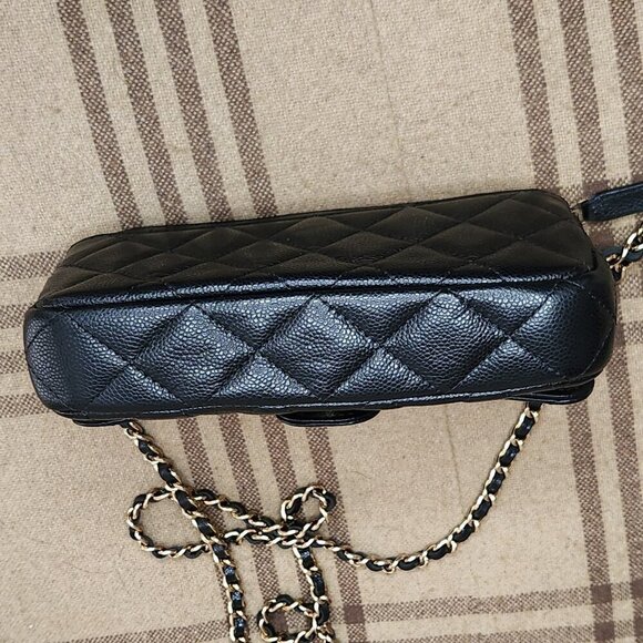 Chanel Black Wallet on Chain Leather Crossbody Bag, Authentic - Picture 9 of 12